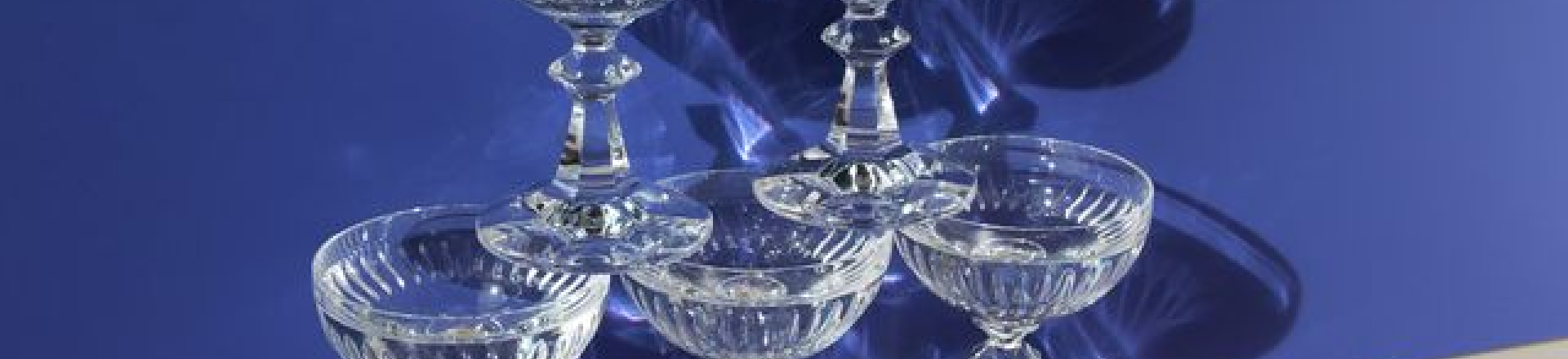 Ornamental glass dishes