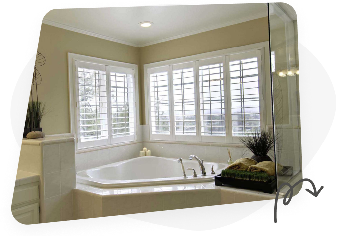 Graphic of a jacuzzi bathub with large windows outside